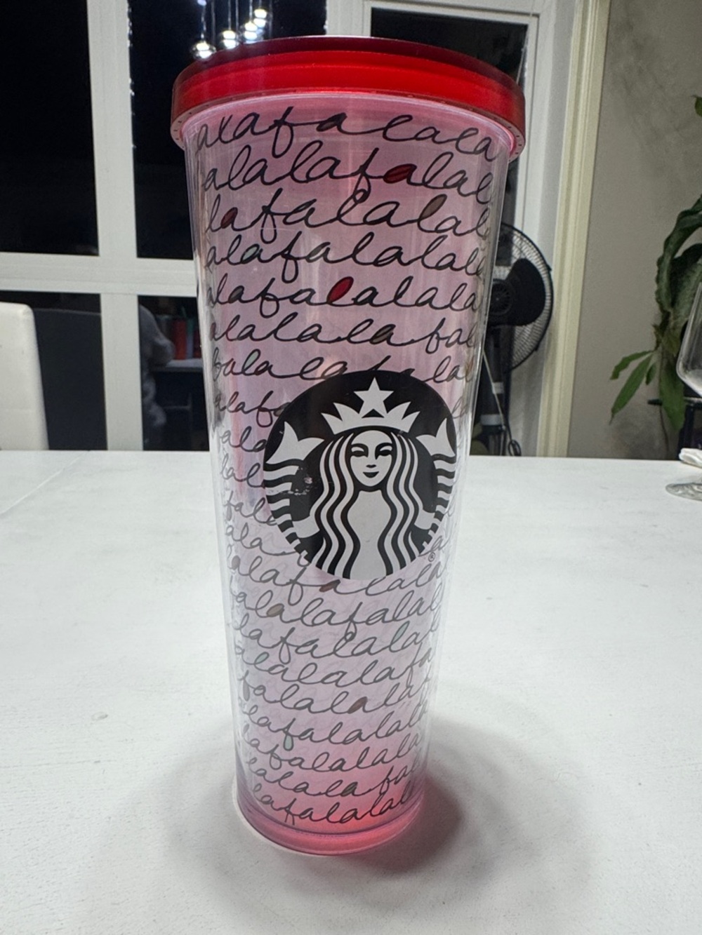 Starbucks 24 oz Venti Cold Cup Falala Christmas Collection 2016 Tumbler